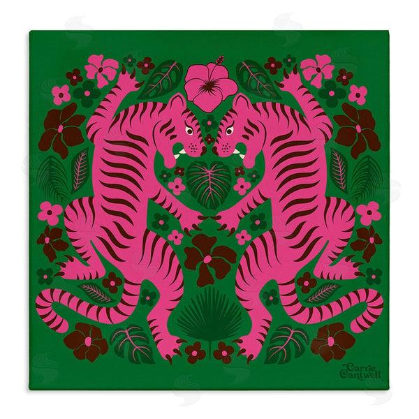 stupell industries Carrie Cantwell | Tropical Tigers Pattern Wall Art