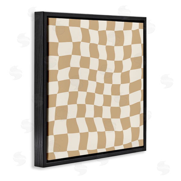 Stupell Industries Carrie Cantwell | Wavy Checkered Pattern Wall Art