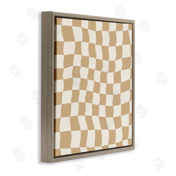 Stupell Industries Carrie Cantwell | Wavy Checkered Pattern Wall Art