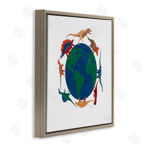 Stupell Industries Carrie Cantwell | When Dinos Roamed Wall Art