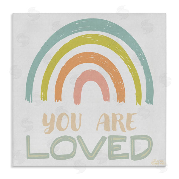 stupell industries Carrie Cantwell | You Are Loved Rainbow Wall Art