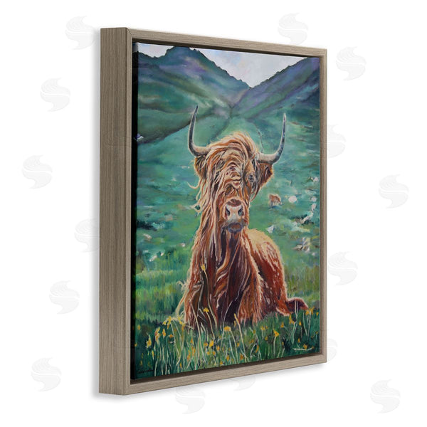 Stupell Industries Carrie Goller | Highland Cattle Windblown
