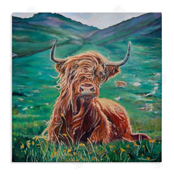 stupell industries Carrie Goller | Highland Cattle Windblown