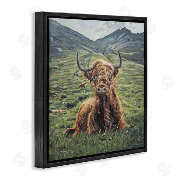 Stupell Industries Carrie Goller | Windblown Cattle Mountain Valley