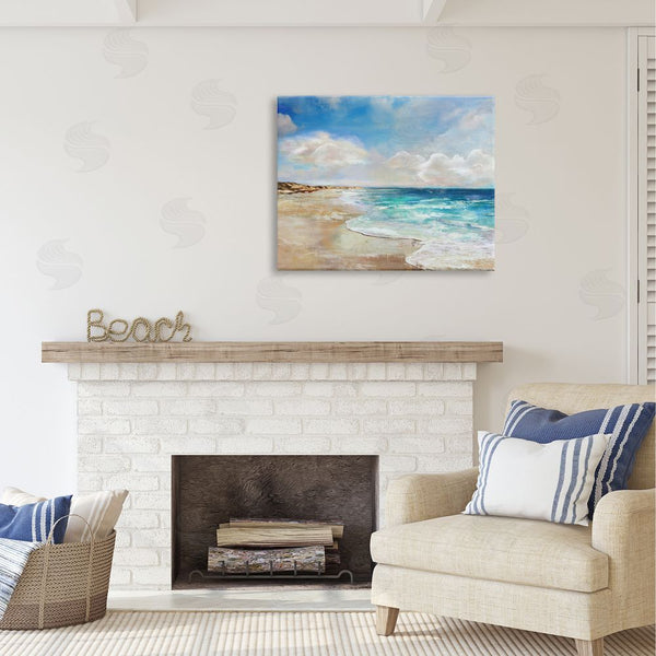 Stupell Industries Carson Lyons | Abstract Beach Shore Scene Wall Art