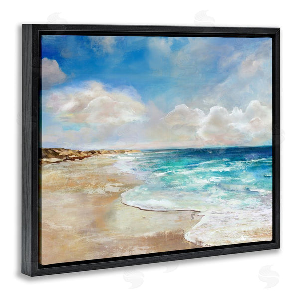 Stupell Industries Carson Lyons | Abstract Beach Shore Scene Wall Art