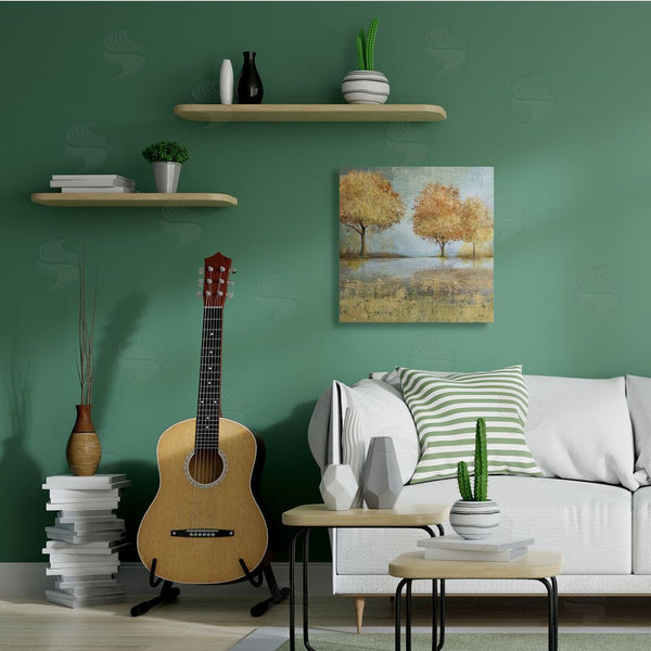 Stupell Industries Carson Lyons | Autumn Trees By Lake Countryside Landscape Wall Art
