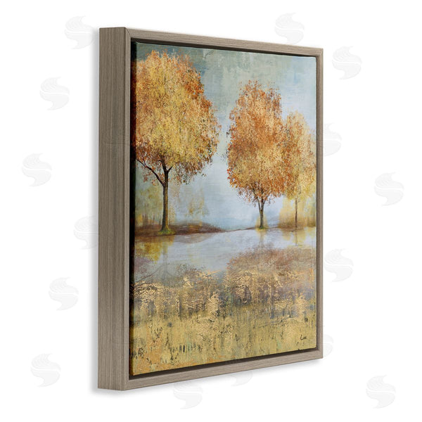 Stupell Industries Carson Lyons | Autumn Trees By Lake Countryside Landscape Wall Art