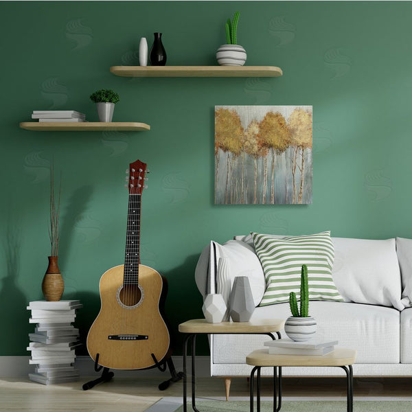 Stupell Industries Carson Lyons | Neutral Tree Forest Standing Tall Over Grey Wall Art