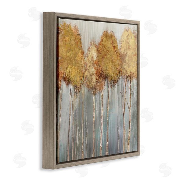 Stupell Industries Carson Lyons | Neutral Tree Forest Standing Tall Over Grey Wall Art
