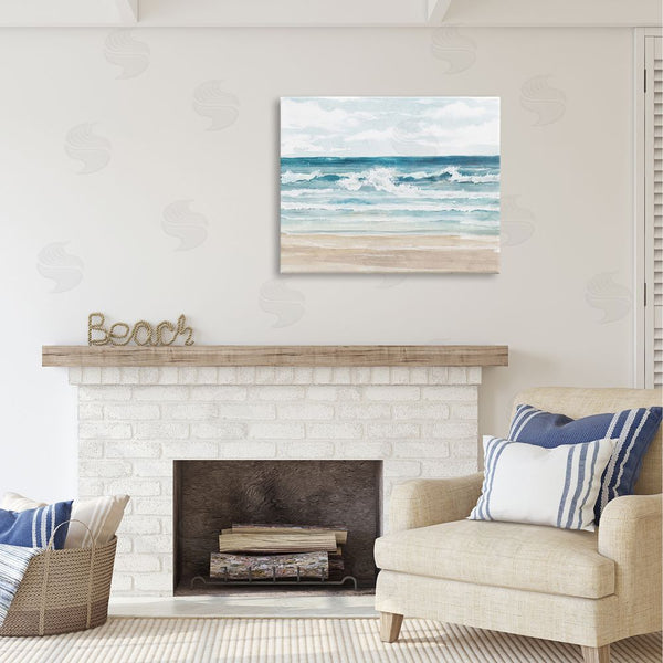 Stupell Industries Carson Lyons | On The Shore Beach Waves Wall Art