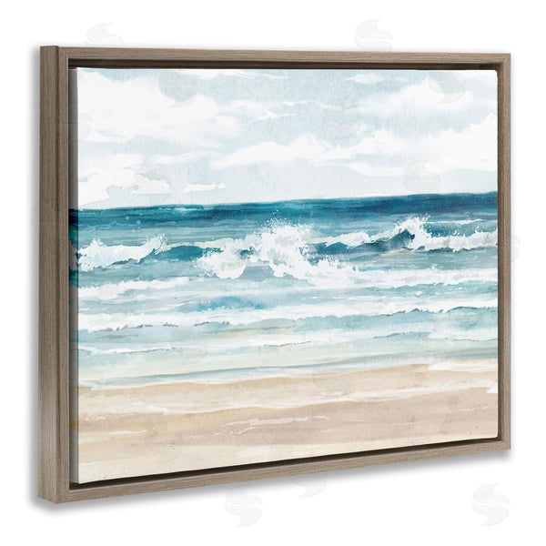 Stupell Industries Carson Lyons | On The Shore Beach Waves Wall Art