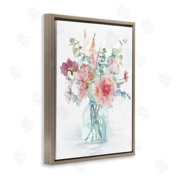 Stupell Industries Carson Lyons | Spring Bloom Rose Bouquet Pastel Flower Watercolor Wall Art