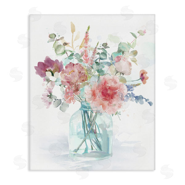 stupell industries Carson Lyons | Spring Bloom Rose Bouquet Pastel Flower Watercolor Wall Art