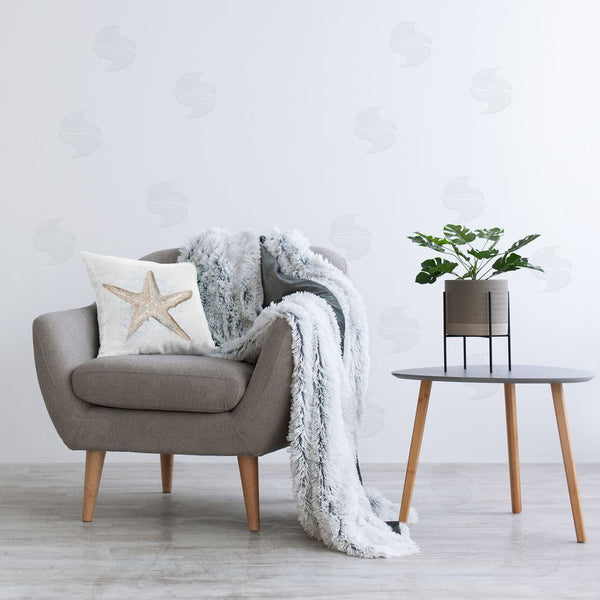 Stupell Industries Carson Lyons | Subtle Starfish Sea Life Printed Throw Pillow
