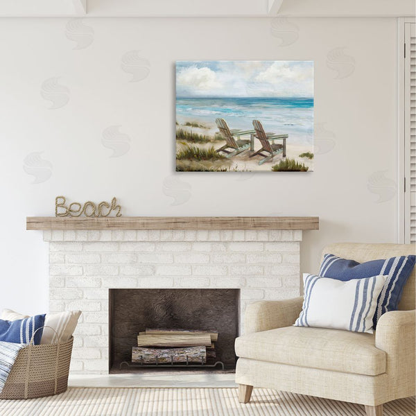 Stupell Industries Carson Lyons | View For Two Beach Chairs Wall Art