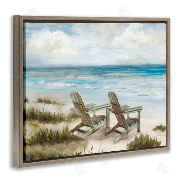 Stupell Industries Carson Lyons | View For Two Beach Chairs Wall Art