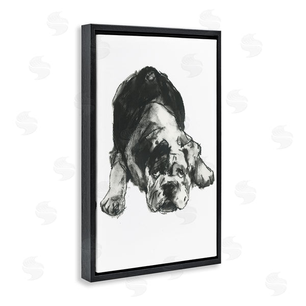 Stupell Industries Cartissi | Bulldog Drawing Portrait Wall Art