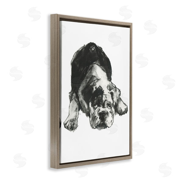 Stupell Industries Cartissi | Bulldog Drawing Portrait Wall Art
