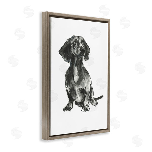Stupell Industries Cartissi | Dachshund Sitting Drawing Wall Art