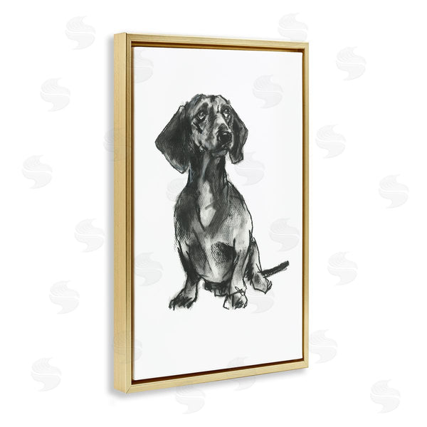 Stupell Industries Cartissi | Dachshund Sitting Drawing Wall Art