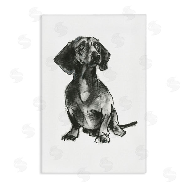 stupell industries Cartissi | Dachshund Sitting Drawing Wall Art