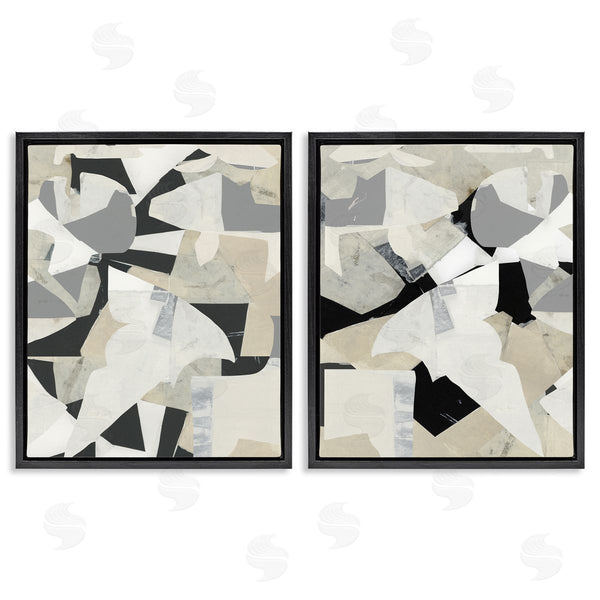 Stupell Industries Cartissi | Fragmented Monochrome Falls
