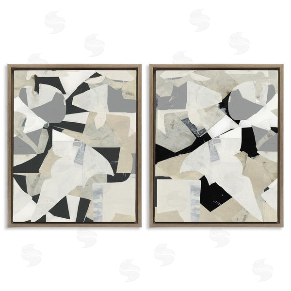 Stupell Industries Cartissi | Fragmented Monochrome Falls