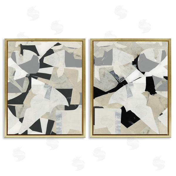 Stupell Industries Cartissi | Fragmented Monochrome Falls