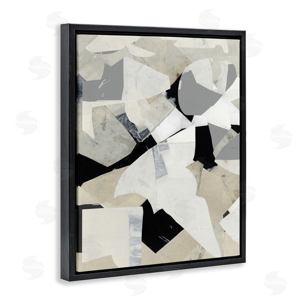 Stupell Industries Cartissi | Geometric Monochrome Falls
