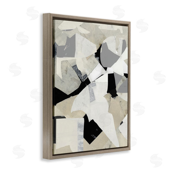 Stupell Industries Cartissi | Geometric Monochrome Falls