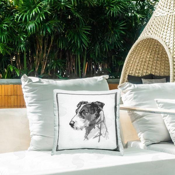 Stupell Industries Cartissi | Jack Russell Portrait Printed Throw Pillow