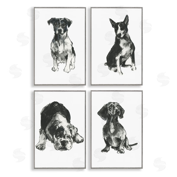 Stupell Industries Cartissi | Traditional Dog Sketches Wall Art