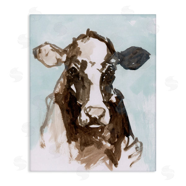 stupell industries casa cartissi | Abstract Cow on Blue