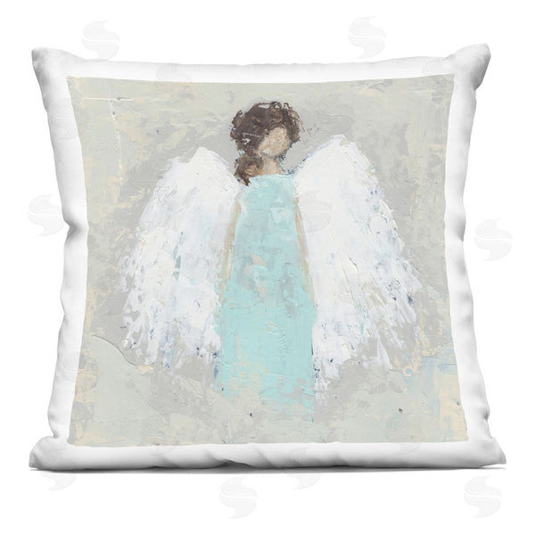 stupell industries Cassandra Cushman | Soft Angel Impression Printed Throw Pillow