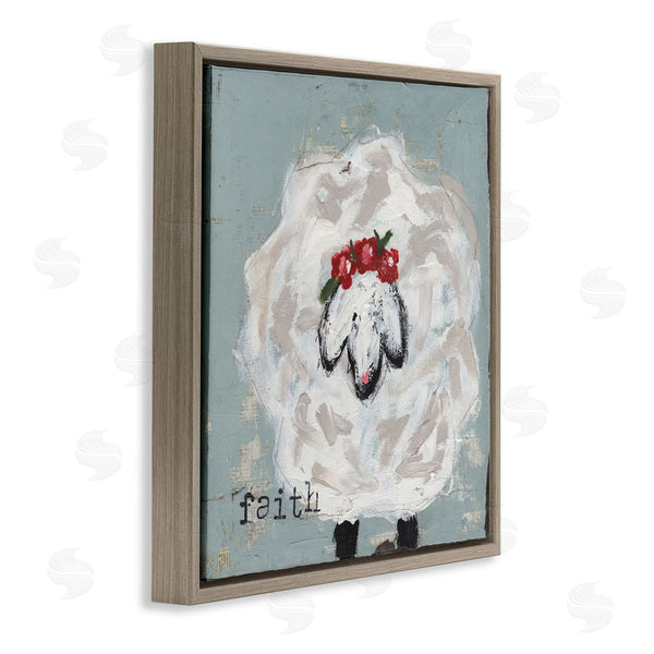 Stupell Industries Cassandra Cushman | Uplifting Faith Sheep