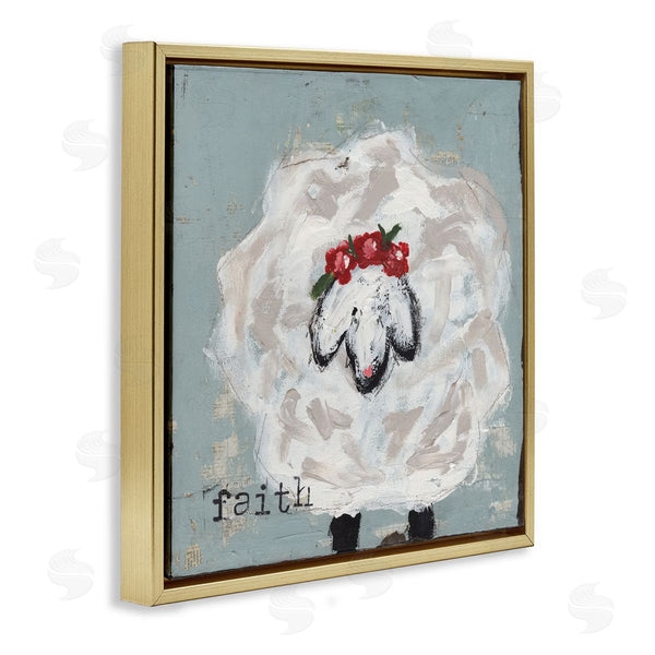 Stupell Industries Cassandra Cushman | Uplifting Faith Sheep