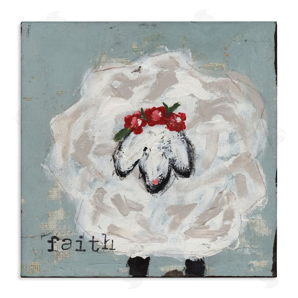 stupell industries Cassandra Cushman | Uplifting Faith Sheep