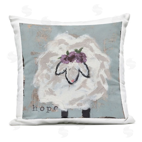 Stupell Industries Cassandra Cushman | Uplifting Hope Sheep Printed Throw Pillow