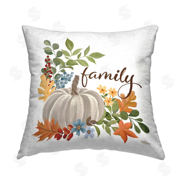 Stupell Industries Cat Thurman Designs | Autumnal Family Pumpkin Printed Throw Pillow