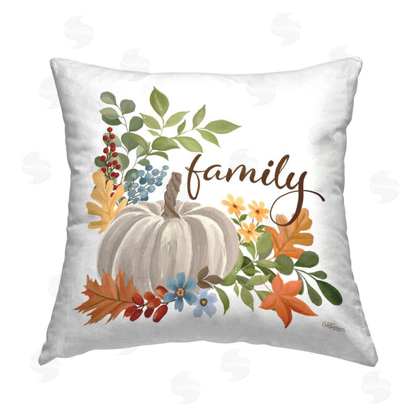 stupell industries Cat Thurman Designs | Autumnal Family Pumpkin Printed Throw Pillow