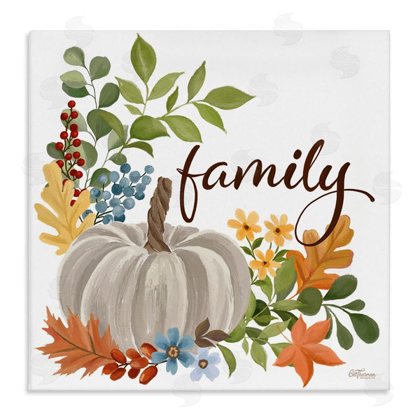 stupell industries Cat Thurman Designs | Autumnal Family Pumpkin