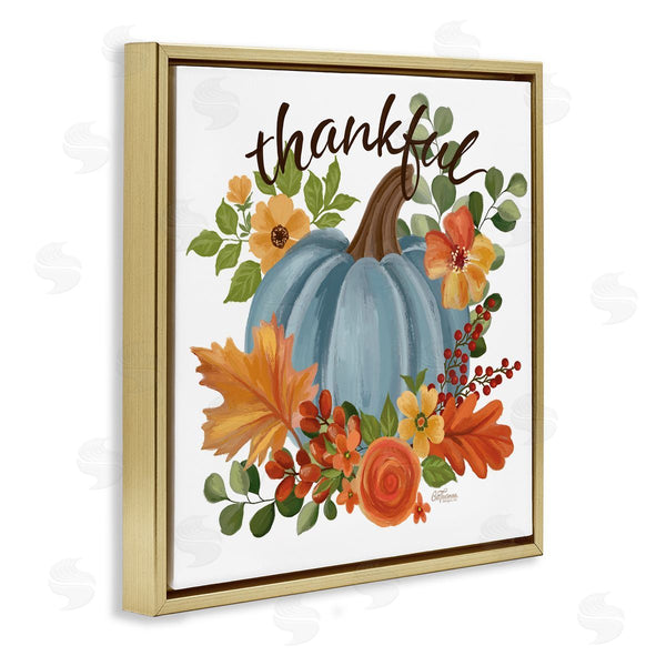 Stupell Industries Cat Thurman Designs | Autumnal Thankful Pumpkin