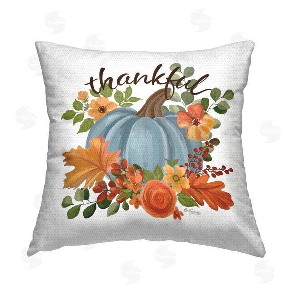 Stupell Industries Cat Thurman Designs | Autumnal Thankful Pumpkin Printed Throw Pillow