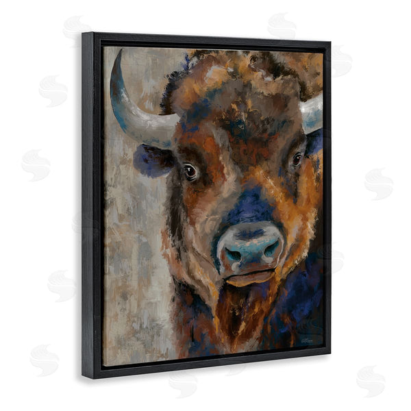 Stupell Industries Cat Thurman Designs | Bison Rustic Portrait