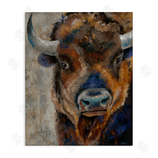 stupell industries Cat Thurman Designs | Bison Rustic Portrait