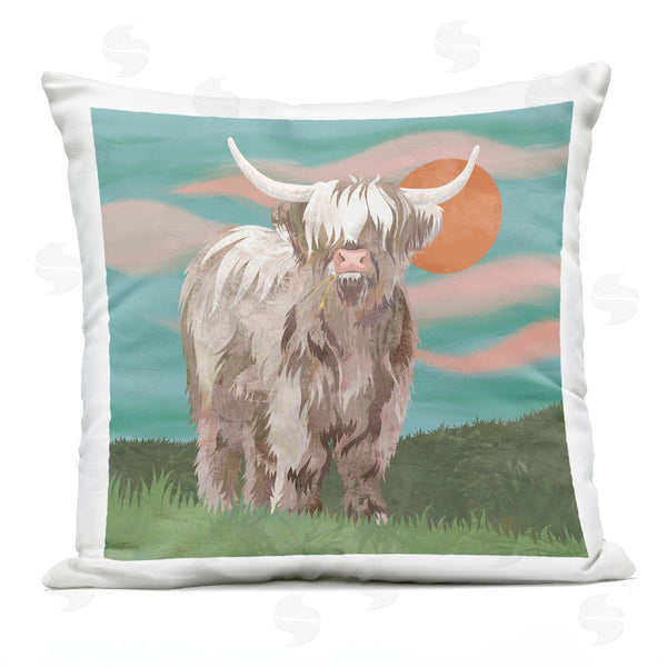 Stupell Industries Cat Thurman Designs | Cattle On Western Ranch Printed Throw Pillow