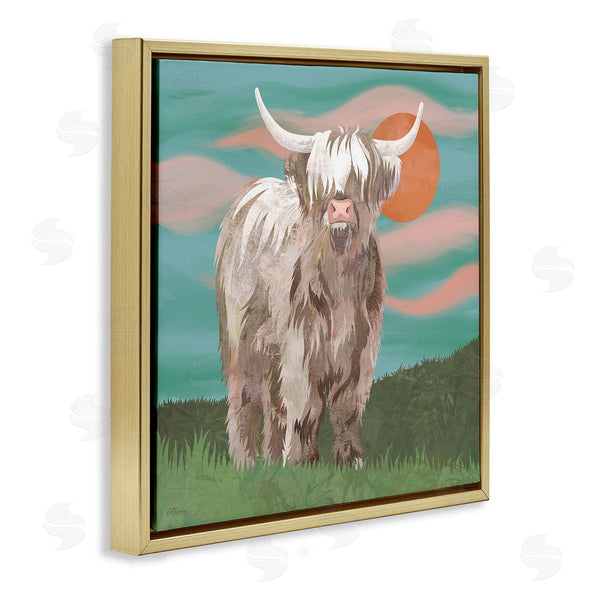 Stupell Industries Cat Thurman Designs | Cattle On Western Ranch Wall Art