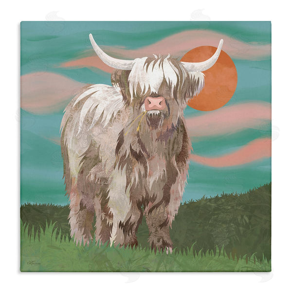 stupell industries Cat Thurman Designs | Cattle on Western Ranch Wall Art