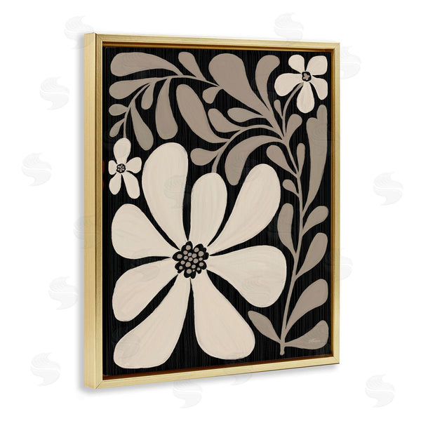 Stupell Industries Cat Thurman Designs | Cream Modern Florals